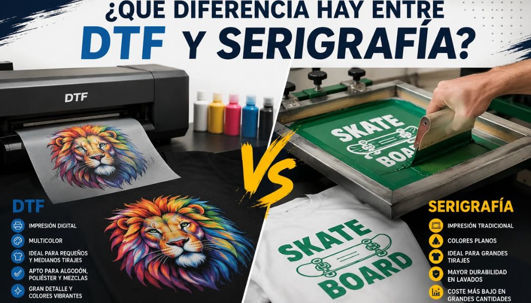 ¿Qué Diferencia Hay Entre DTF y Serigrafía?