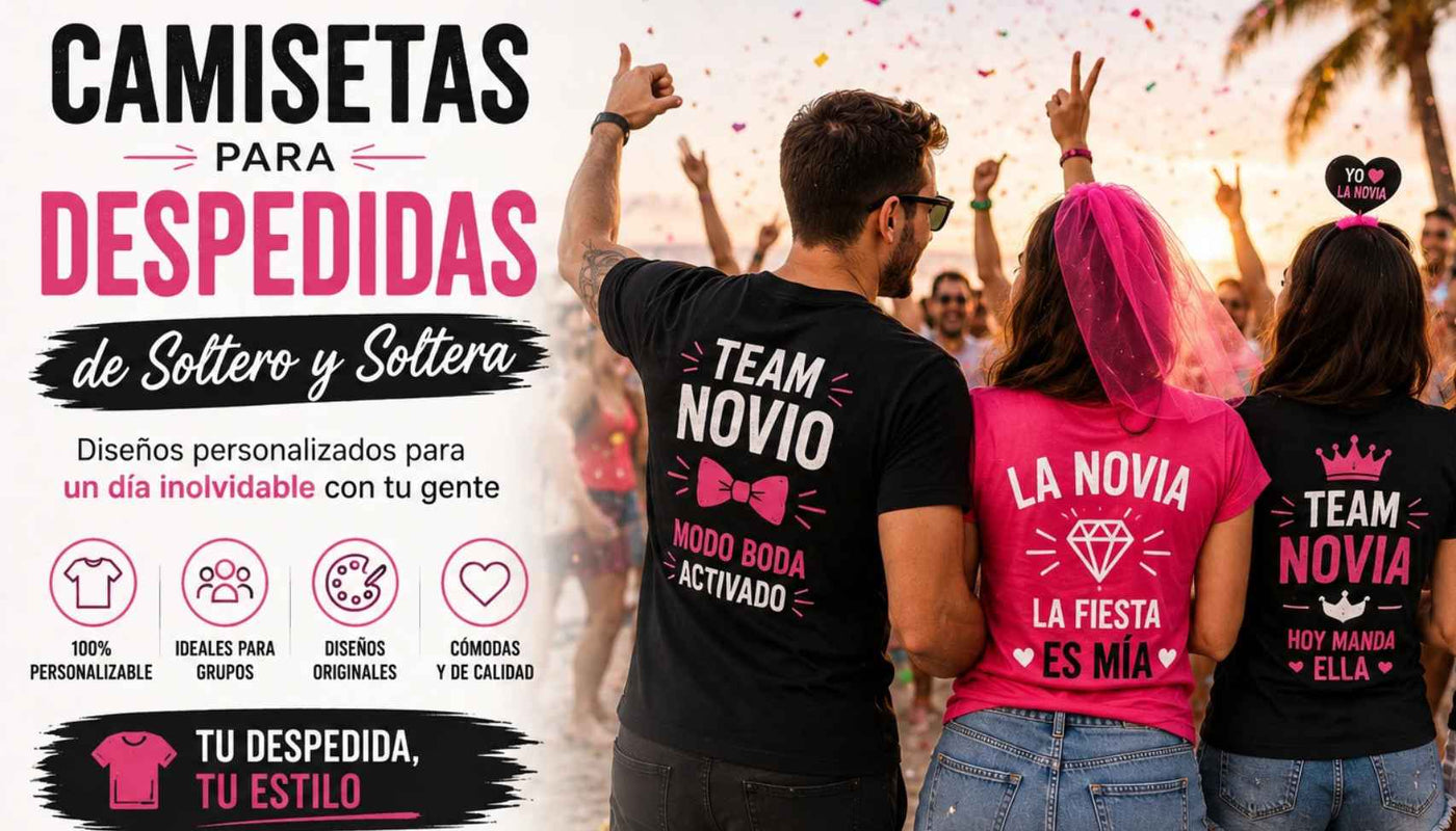 Ideas de diseño para camisetas de despedida de soltero y soltera 