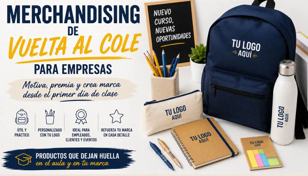 merchandising vuelta al cole para empresas 