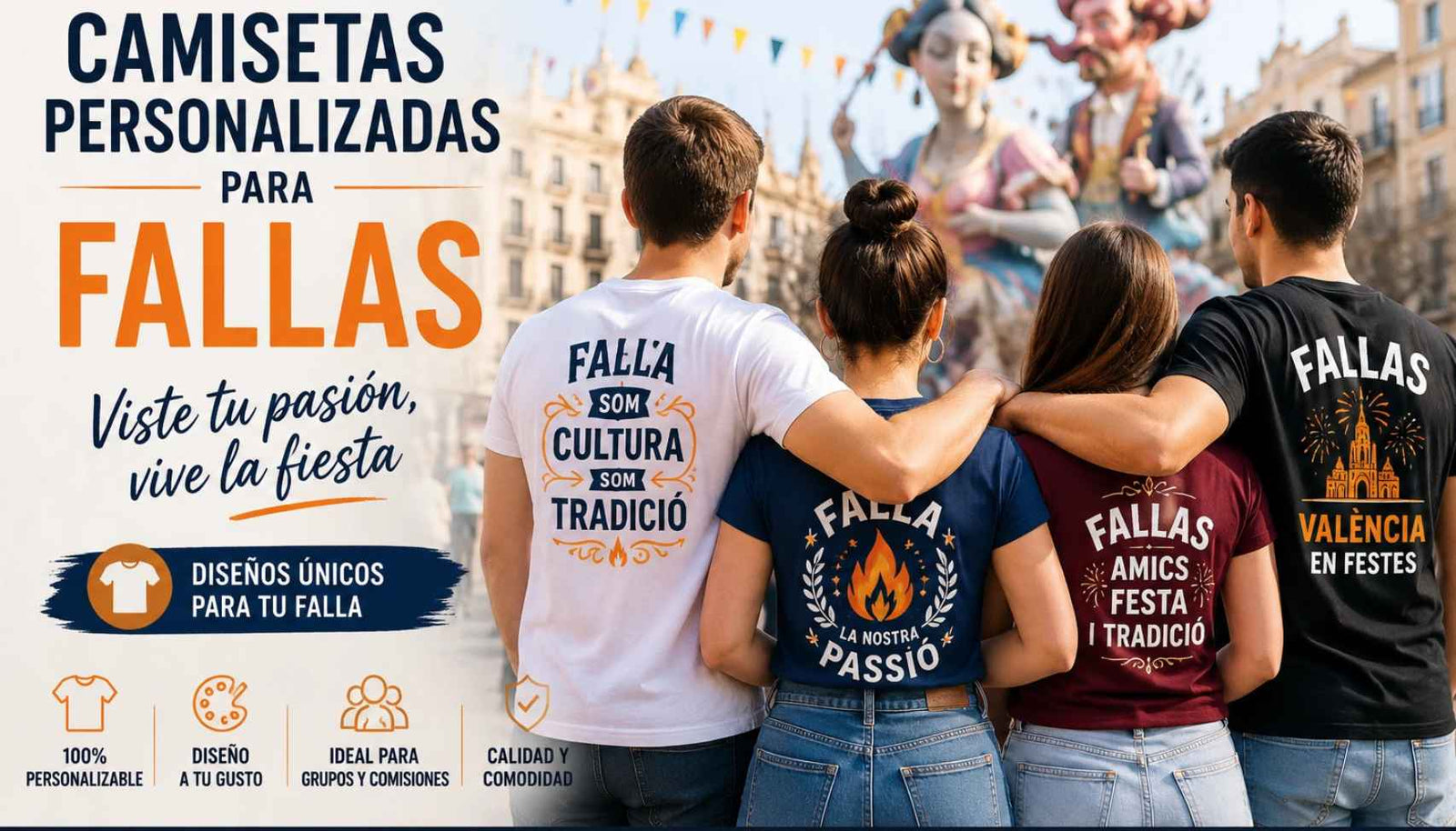 Camisetas Falleras y de Comisión Personalizadas | LogoLider