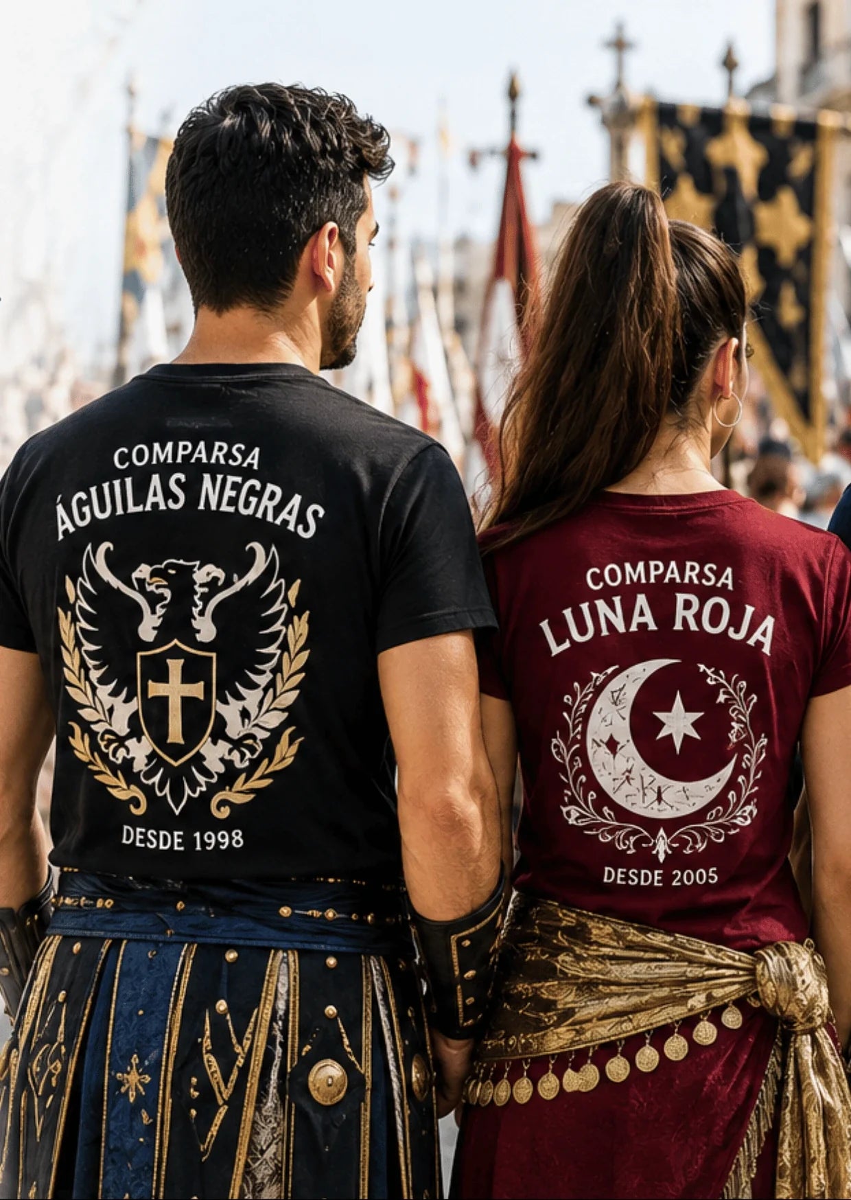 Camisetas para moros y cristianos personalizadas 