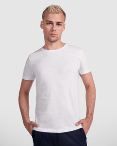 Camiseta Terrier CA0396 Hombre Blanco personalizable con bordado, serigrafia y DTF | LogoLider