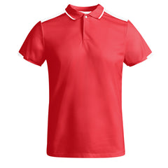Polo Tamil PO0402 Hombre Rojo/Blanco personalizable con bordado, serigrafia y DTF | LogoLider