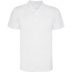 Polo Monzha PO0404 Hombre Blanco personalizable con bordado, serigrafia y DTF | LogoLider