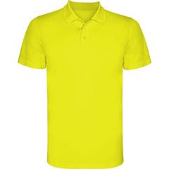 Polo Monzha PO0404 Hombre Amarillo Fluor personalizable con bordado, serigrafia y DTF | LogoLider