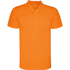 Polo Monzha PO0404 Hombre Naranja Fluor personalizable con bordado, serigrafia y DTF | LogoLider