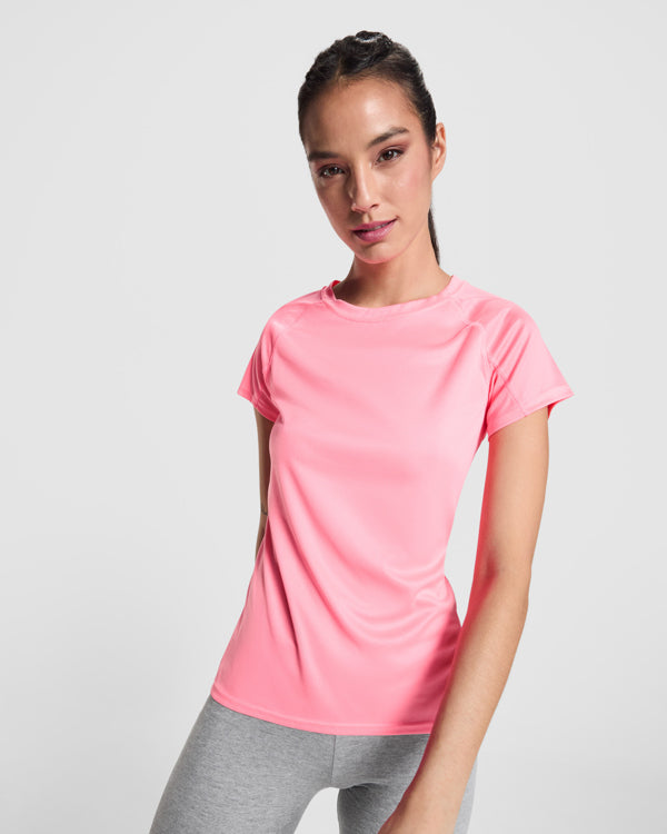 Camiseta Bahrain Woman CA0408 Mujer Blanco personalizable con bordado, serigrafia y DTF | LogoLider