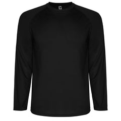 Camiseta Montecarlo L/S CA0415 Hombre Negro personalizable con bordado, serigrafia y DTF | LogoLider