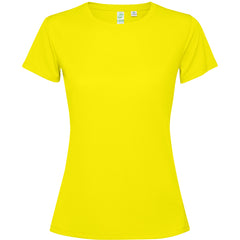 Camiseta Estoril Woman CA0431 Mujer Amarillo Fluor personalizable con bordado, serigrafia y DTF | LogoLider