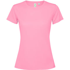 Camiseta Estoril Woman CA0431 Mujer Rosa Seda personalizable con bordado, serigrafia y DTF | LogoLider