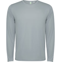 Camiseta Estoril L/S CA0432 Unisex Gris personalizable con bordado, serigrafia y DTF | LogoLider