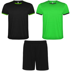 Conjunto deportivo Racing CJ0452 Hombre Lima/Negro personalizable con bordado, serigrafia y DTF | LogoLider