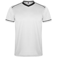 Conjunto deportivo United CJ0457 Hombre Blanco/Negro personalizable con bordado, serigrafia y DTF | LogoLider