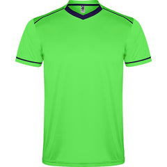 Conjunto deportivo United CJ0457 Hombre Verde Fluor/Marino personalizable con bordado, serigrafia y DTF | LogoLider