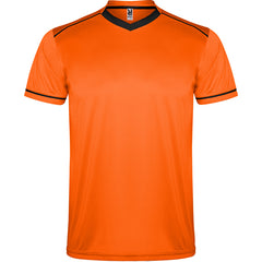 Conjunto deportivo United CJ0457 Hombre Naranja/Negro personalizable con bordado, serigrafia y DTF | LogoLider