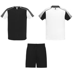 Conjunto deportivo Juve CJ0525 Hombre Blanco/Negro personalizable con bordado, serigrafia y DTF | LogoLider