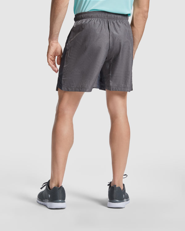 Bermuda deportiva ultraligera con slip interior Celtic personalizada en color negro vigore