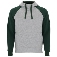 Sudadera Badet SU1058 Unisex Gris Vigore/Verde Botella personalizable con bordado, serigrafia y DTF | LogoLider