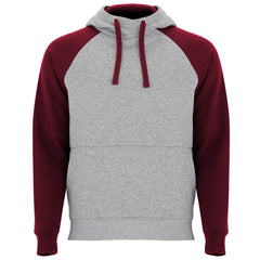 Sudadera Badet SU1058 Unisex Gris Vigore/Granate personalizable con bordado, serigrafia y DTF | LogoLider