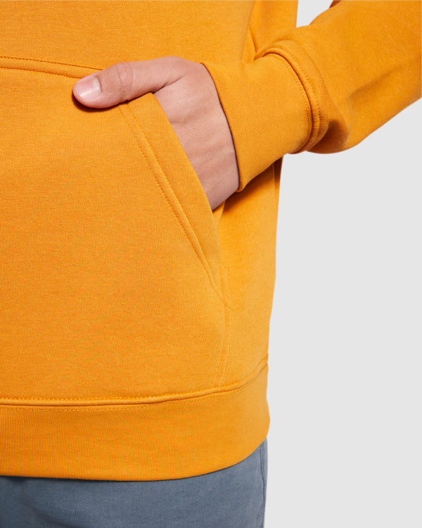 SUDADERAS CAPUCHA SU1087 Unisex AMARILLO CURRY detalle LogoLider