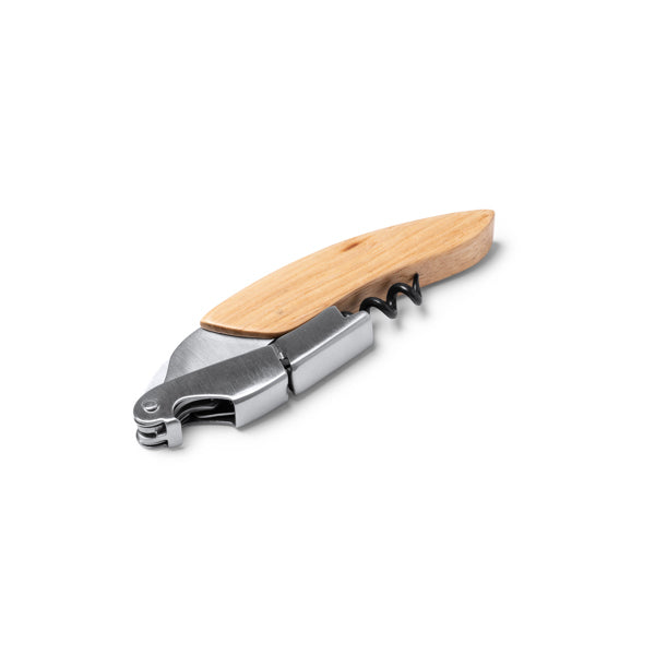 Sacacorchos de doble palanca mango de madera Vuren SC1193