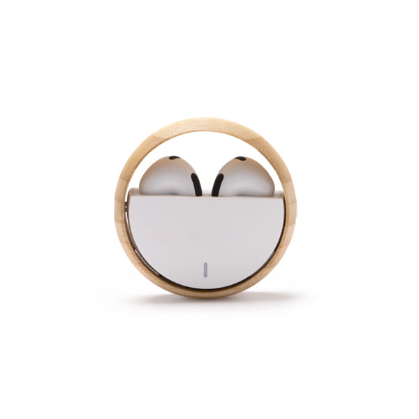 Auriculares boton AURON EP1285 Blanco personalizable con tu logo | LogoLider