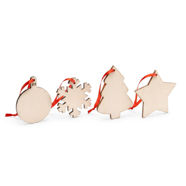 Adorno navideño de madera para el árbol Jingle XM1305
