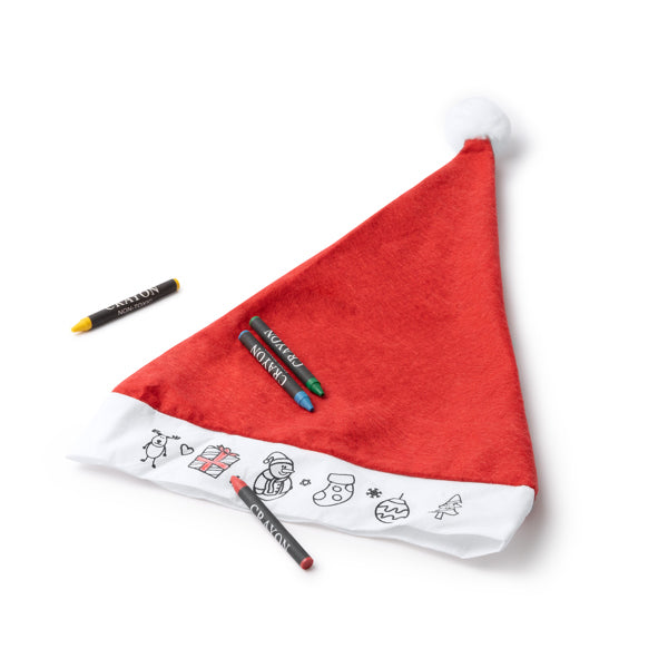 Gorro de Papá Noel infantil para colorear Nick XM1309
