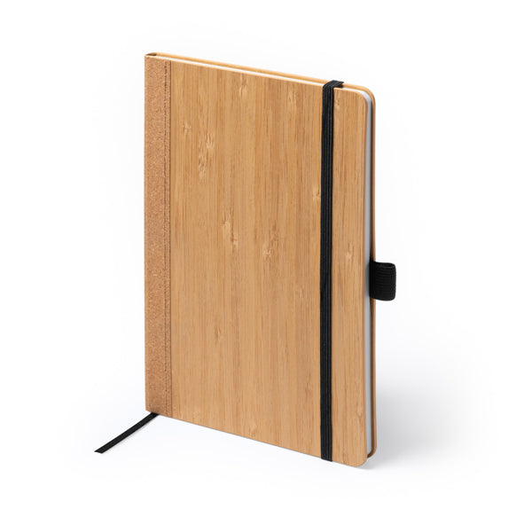 Libreta A5 de bambu y corcho personalizada con logo de empresa