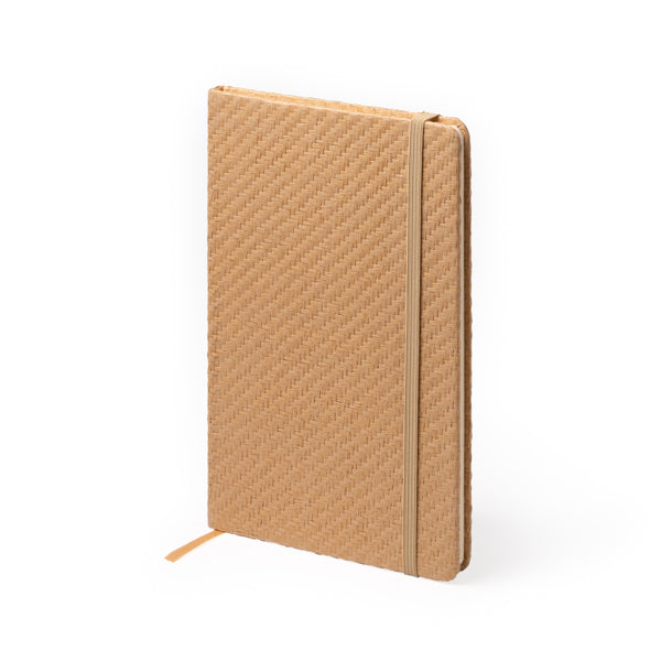 Libreta A5 de paja natural