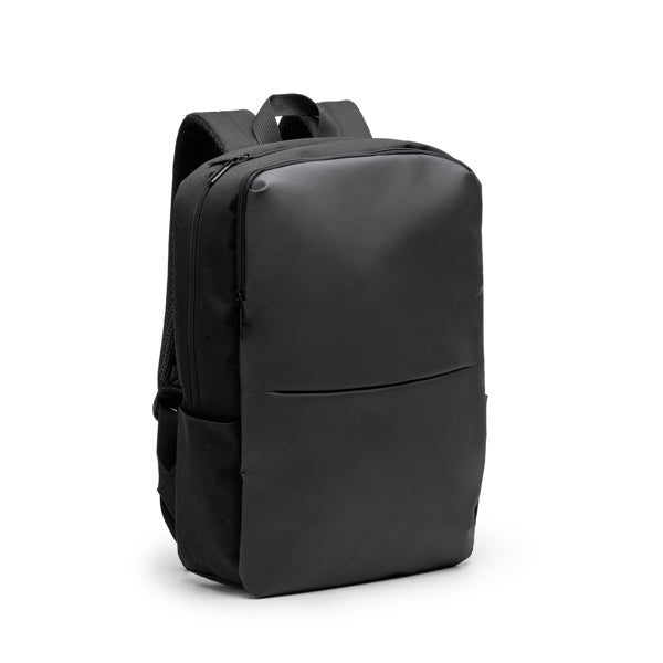 Mochila ergonómica de PU leather Grindel personalizada con logo de empresa
