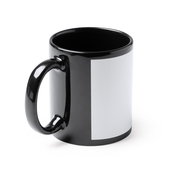 Taza negra de sublimación con ventana blanca 350 ml Lixi TZ1363