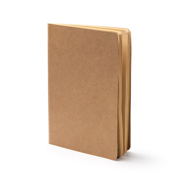 Libreta A5 de carton reciclado con papel FSC personalizada con logo