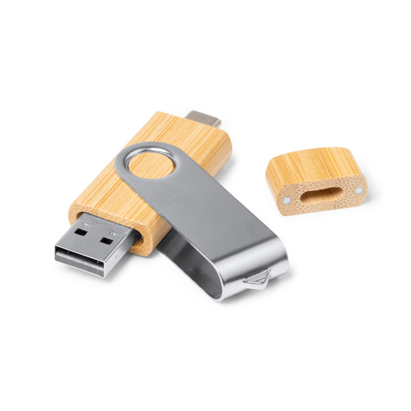 MEMORIAS USB GATLIN US1565 BAMBU detalle LogoLider