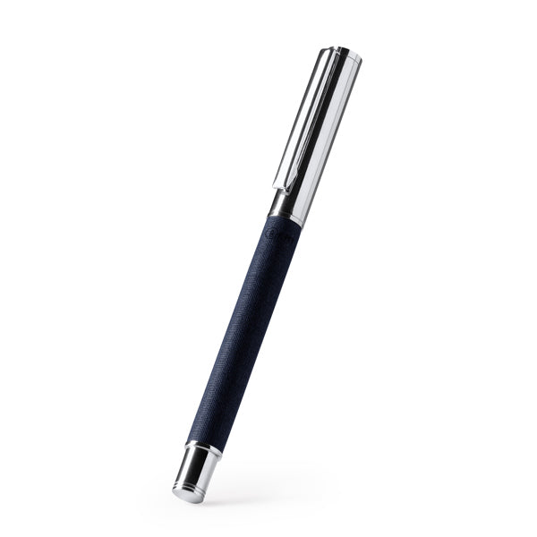 Boligrafo roller de metal y RPET Lomox personalizado con logo