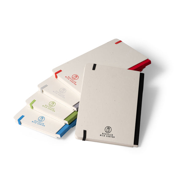 Acabado de la libreta de briks en colores verde oasis personalizada