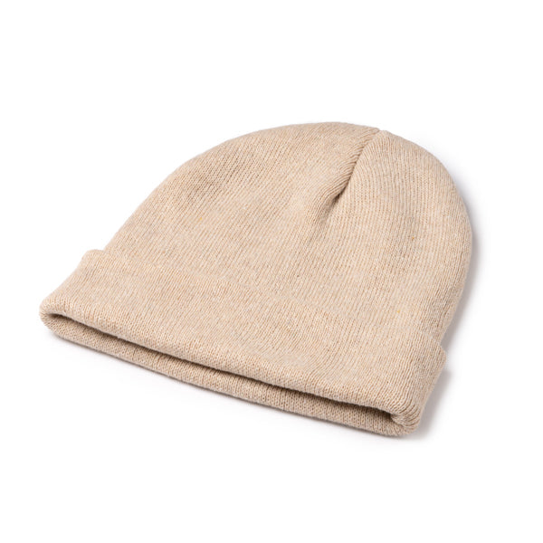 Gorro beanie reciclado de doble capa Rosmal personalizado con logo de empresa