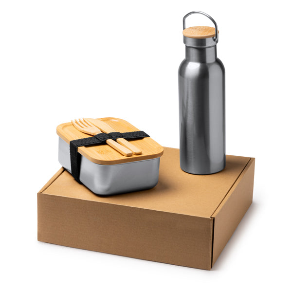 Set fiambrera y bidón de acero inox Bagner MJ1655
