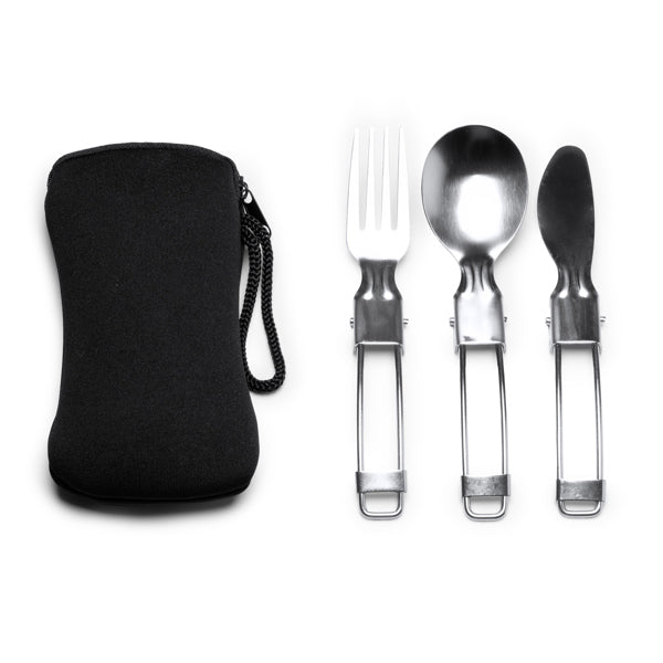 Cubiertos TINKER CU1674 Negro personalizable con tu logo | LogoLider