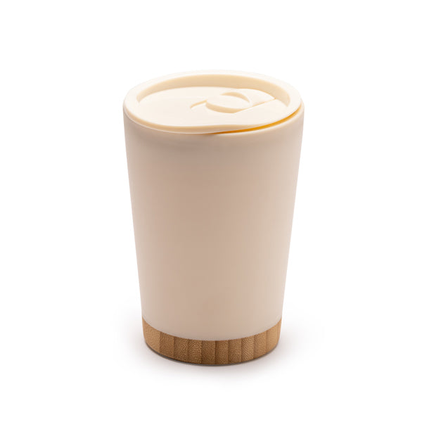 Vaso de doble pared reciclado con base de bambú 290 ml Mirin