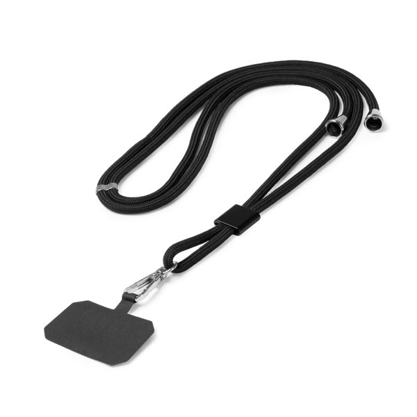 Lanyard portamóvil de RPET con mosquetón Suki LY1730