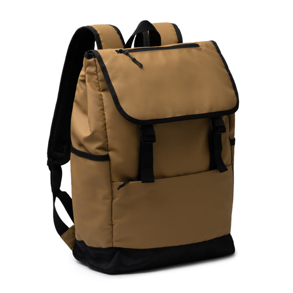 Mochila de PU leather con solapa de 20 litros Trois personalizada con logo de empresa