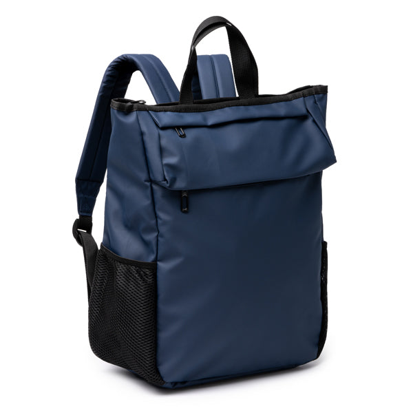Mochila de PU leather con doble bolsillo Seidel personalizada con logo de empresa