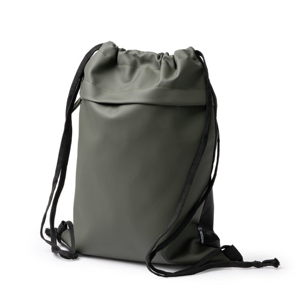 Mochila de cuerdas de RPET con bolsillo Empire personalizada con logo de empresa