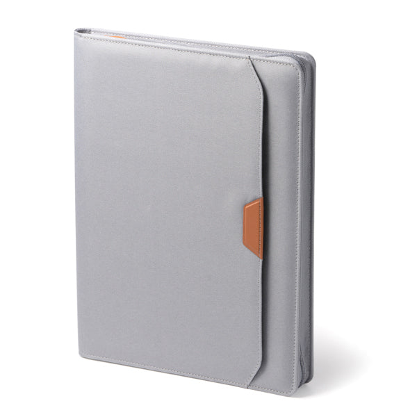 Carpeta A4 con cremallera y tarjetero personalizada con logo de empresa