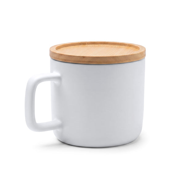 Taza con tapa posavasos de bambú 350 ml Molok TZ1841