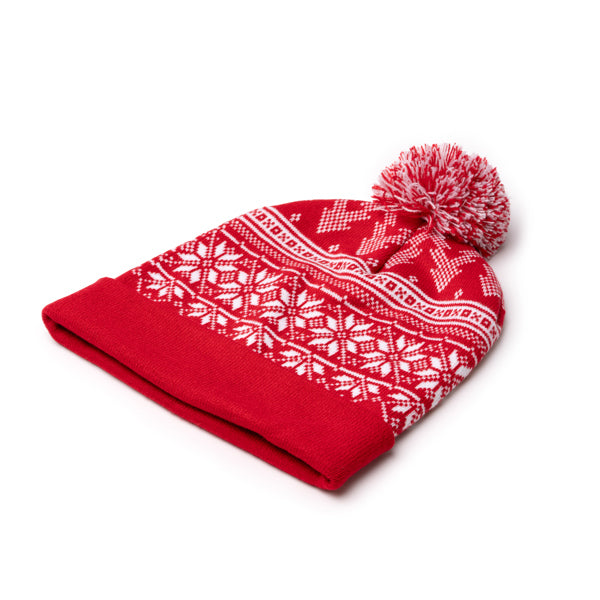 Gorro de punto navideño con pompón Redwin XM1844