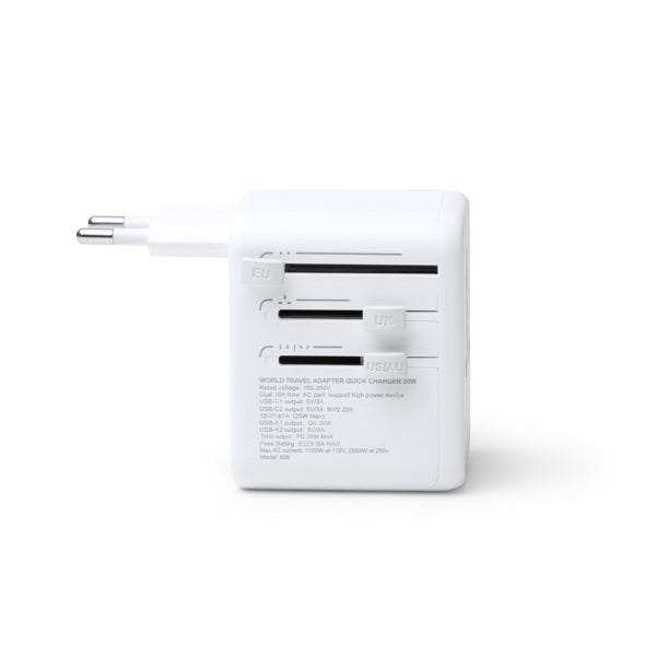 Cargador WATIK CR1859 Blanco personalizable con tu logo | LogoLider