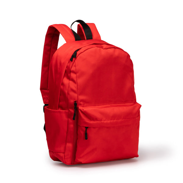 Mochila de nylon reciclado con bolsillos Tomin personalizada con logo de empresa