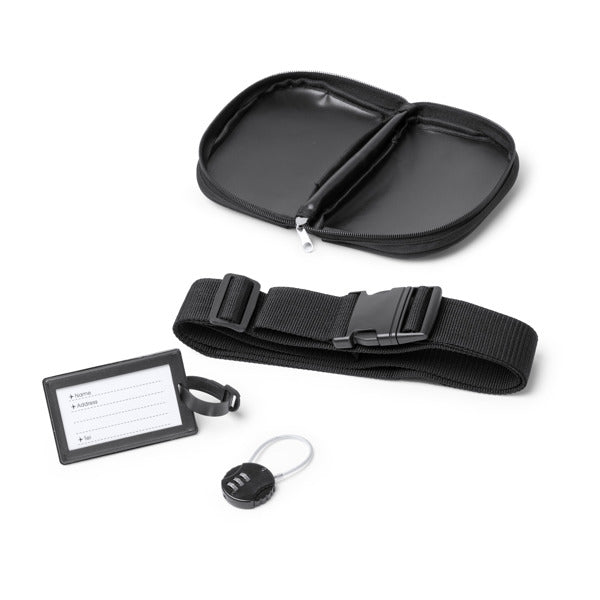ACCESORIOS DE VIAJE NELSON TA1933 NEGRO detalle LogoLider